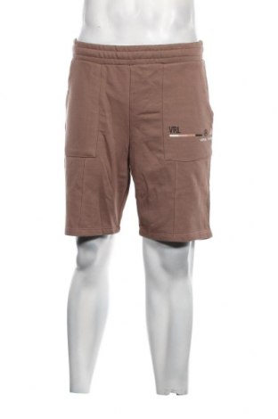 Мъжки къс панталон Viral Vibes, Размер XL, Цвят Кафяв, Цена 29,58 лв.