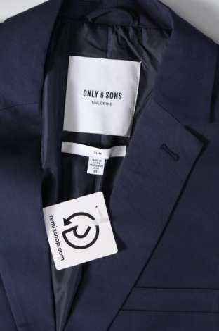 Мъжки костюм Only & Sons, Размер L, Цвят Син, Цена 139,00 лв.