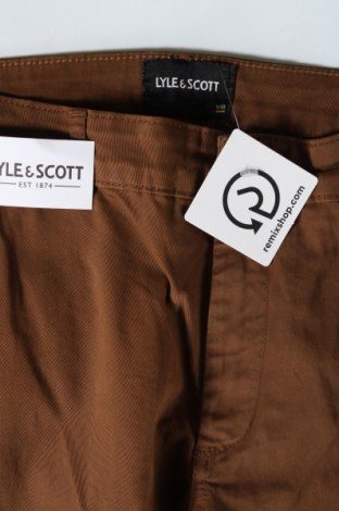 Pantaloni de bărbați Lyle & Scott, Mărime L, Culoare Maro, Preț 434,21 Lei