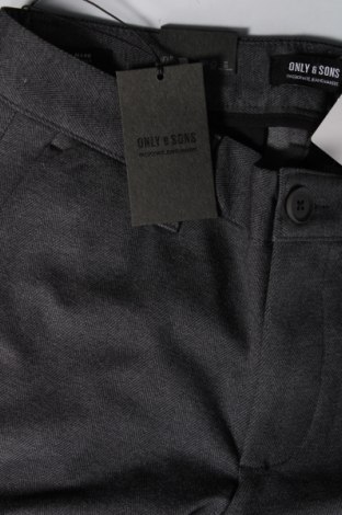 Мъжки панталон Only & Sons, Размер M, Цвят Сив, Цена 14,72 лв.