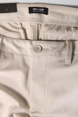 Ανδρικό παντελόνι Only & Sons, Μέγεθος M, Χρώμα Εκρού, Τιμή 23,71 €