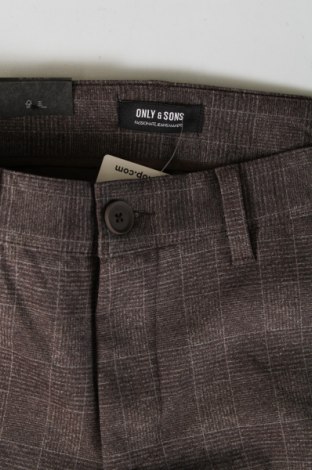 Ανδρικό παντελόνι Only & Sons, Μέγεθος M, Χρώμα Καφέ, Τιμή 23,71 €