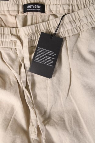 Мъжки панталон Only & Sons, Размер XL, Цвят Бежов, Цена 19,32 лв.