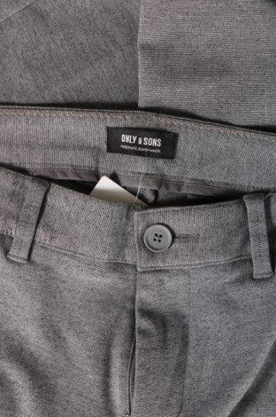Ανδρικό παντελόνι Only & Sons, Μέγεθος L, Χρώμα Γκρί, Τιμή 7,65 €