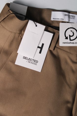 Мъжки панталон Selected, Размер L, Цвят Кафяв, Цена 11,88 лв.