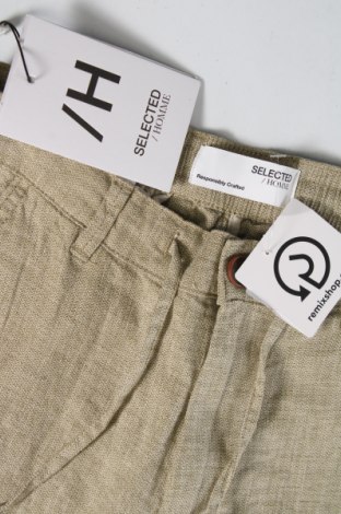 Pantaloni de bărbați Selected Homme, Mărime XS, Culoare Verde, Preț 312,50 Lei