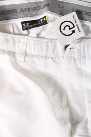 Мъжки панталон Under Armour, Размер M, Цвят Бял, Цена 17,60 лв.