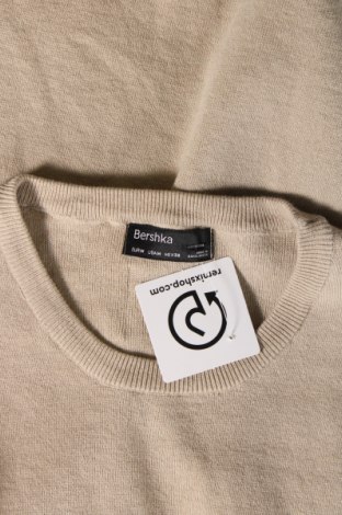 Мъжки пуловер Bershka, Размер M, Цвят Екрю, Цена 21,22 лв.