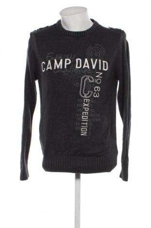 Ανδρικό πουλόβερ Camp David, Μέγεθος M, Χρώμα Γκρί, Τιμή 85,04 €