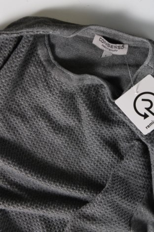 Мъжки пуловер Consenso, Размер L, Цвят Сив, Цена 12,00 лв.