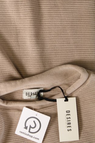 Ανδρικό πουλόβερ Desires, Μέγεθος S, Χρώμα  Μπέζ, Τιμή 11,13 €
