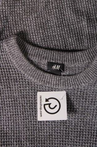 Мъжки пуловер H&M, Размер M, Цвят Сив, Цена 29,01 лв.