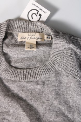 Ανδρικό πουλόβερ H&M L.O.G.G., Μέγεθος M, Χρώμα Γκρί, Τιμή 5,38 €