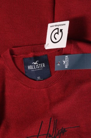 Herrenpullover Hollister, Größe XS, Farbe Rot, Preis 37,11 €