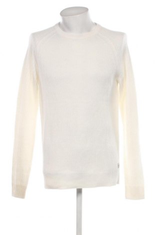 Мъжки пуловер Jack & Jones, Размер L, Цвят Бял, Цена 13,68 лв.
