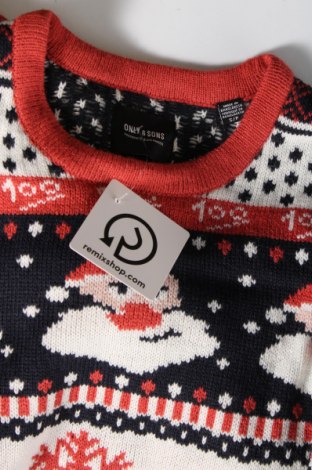 Ανδρικό πουλόβερ Only & Sons, Μέγεθος S, Χρώμα Πολύχρωμο, Τιμή 7,50 €