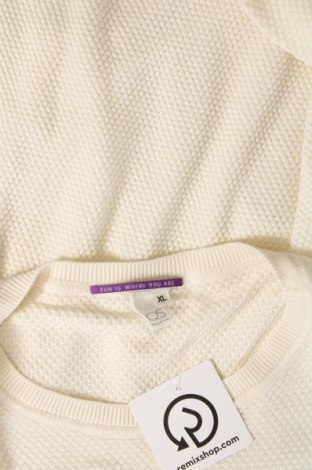 Ανδρικό πουλόβερ Q/S by S.Oliver, Μέγεθος XL, Χρώμα Εκρού, Τιμή 11,13 €