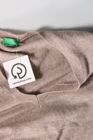 Мъжки пуловер United Colors Of Benetton, Размер XL, Цвят Бежов, Цена 24,00 лв.