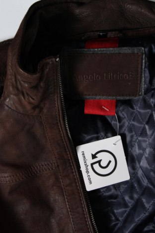 Pánská kožená bunda  Angelo Litrico, Velikost S, Barva Hnědá, Cena  1 604,00 Kč