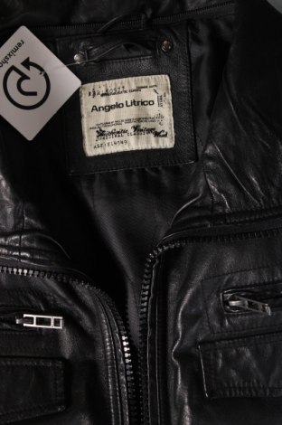 Pánska kožená bunda  Angelo Litrico, Veľkosť M, Farba Čierna, Cena  55,21 €