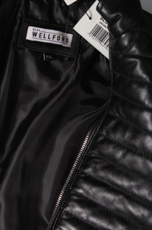 Pánska kožená bunda  Blue Wellford, Veľkosť XXL, Farba Čierna, Cena  186,73 €