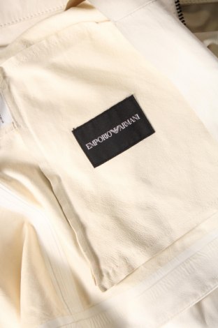 Ανδρικό δερμάτινο μπουφάν Emporio Armani, Μέγεθος M, Χρώμα Λευκό, Τιμή 319,18 €