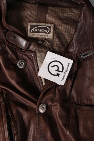 Pánska kožená bunda  Gimo's, Veľkosť M, Farba Hnedá, Cena  130,98 €