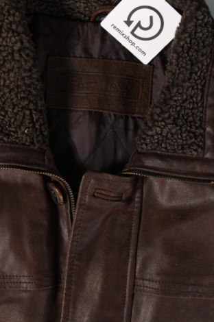 Ανδρικό δερμάτινο μπουφάν Henry Morell, Μέγεθος XL, Χρώμα Καφέ, Τιμή 34,42 €