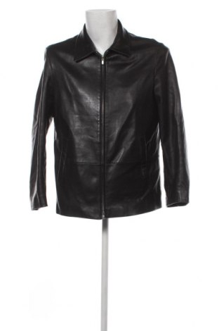 Ανδρικό δερμάτινο μπουφάν Hugo Boss, Μέγεθος M, Χρώμα Μαύρο, Τιμή 234,06 €