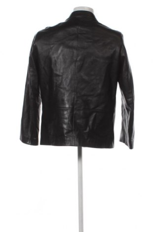 Ανδρικό δερμάτινο μπουφάν Hugo Boss, Μέγεθος M, Χρώμα Μαύρο, Τιμή 252,68 €