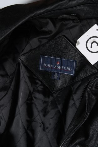 Ανδρικό δερμάτινο μπουφάν John Ashford, Μέγεθος XL, Χρώμα Μαύρο, Τιμή 44,79 €