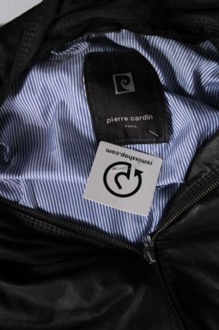 Ανδρικό δερμάτινο μπουφάν Pierre Cardin, Μέγεθος L, Χρώμα Μαύρο, Τιμή 96,60 €
