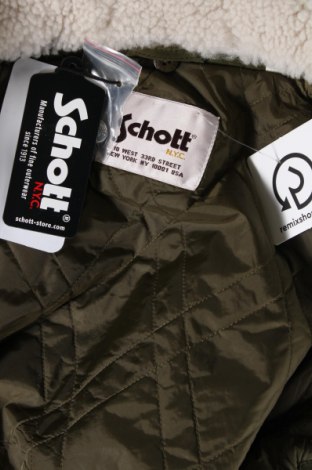 Pánska kožená bunda  Schott, Veľkosť L, Farba Zelená, Cena  323,50 €