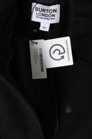 Мъжко палто Burton of London, Размер S, Цвят Черен, Цена 139,00 лв.