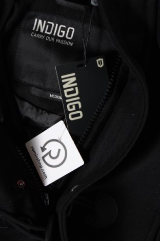 Ανδρικά παλτό Indigo, Μέγεθος M, Χρώμα Μαύρο, Τιμή 19,51 €