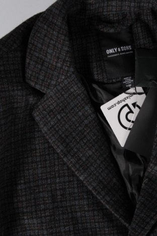 Ανδρικά παλτό Only & Sons, Μέγεθος M, Χρώμα Μπλέ, Τιμή 23,05 €