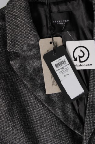 Ανδρικά παλτό Selected Homme, Μέγεθος XL, Χρώμα Γκρί, Τιμή 31,70 €