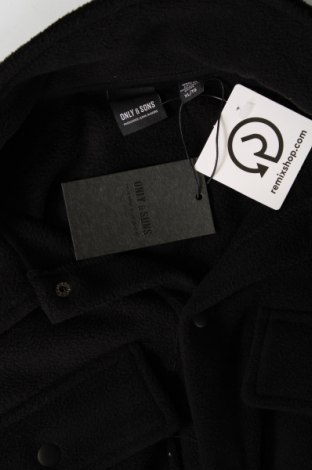 Мъжко поларено яке Only & Sons, Размер XL, Цвят Черен, Цена 22,89 лв.