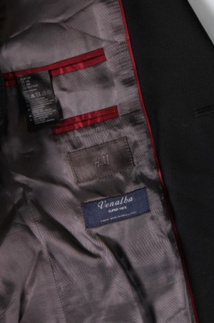 Мъжко сако H&M, Размер M, Цвят Черен, Цена 13,20 лв.