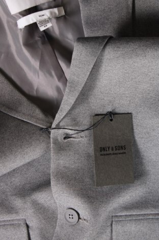 Ανδρικό σακάκι Only & Sons, Μέγεθος M, Χρώμα Γκρί, Τιμή 36,08 €