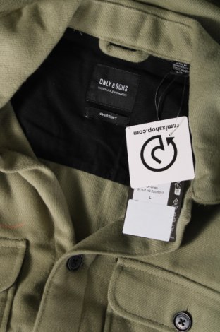 Ανδρικό μπουφάν Only & Sons, Μέγεθος L, Χρώμα Πράσινο, Τιμή 23,42 €