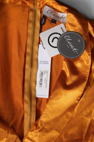 Рокля Closet London, Размер M, Цвят Оранжев, Цена 78,75 лв.