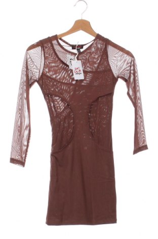 Kleid Jennyfer, Größe XXS, Farbe Braun, Preis 5,93 €