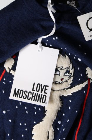 Sukienka Love Moschino, Rozmiar S, Kolor Niebieski, Cena 935,99 zł