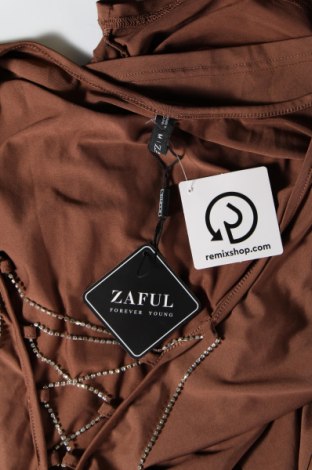 Φόρεμα Zaful, Μέγεθος M, Χρώμα Καφέ, Τιμή 28,45 €