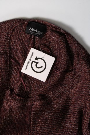 Рокля Zara Knitwear, Размер M, Цвят Кафяв, Цена 6,72 лв.
