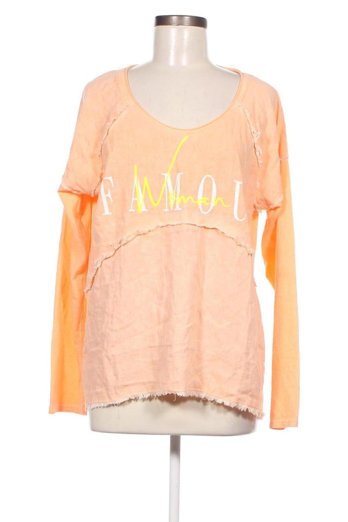 Damen Shirt, Größe XXL, Farbe Orange, Preis 4,89 €