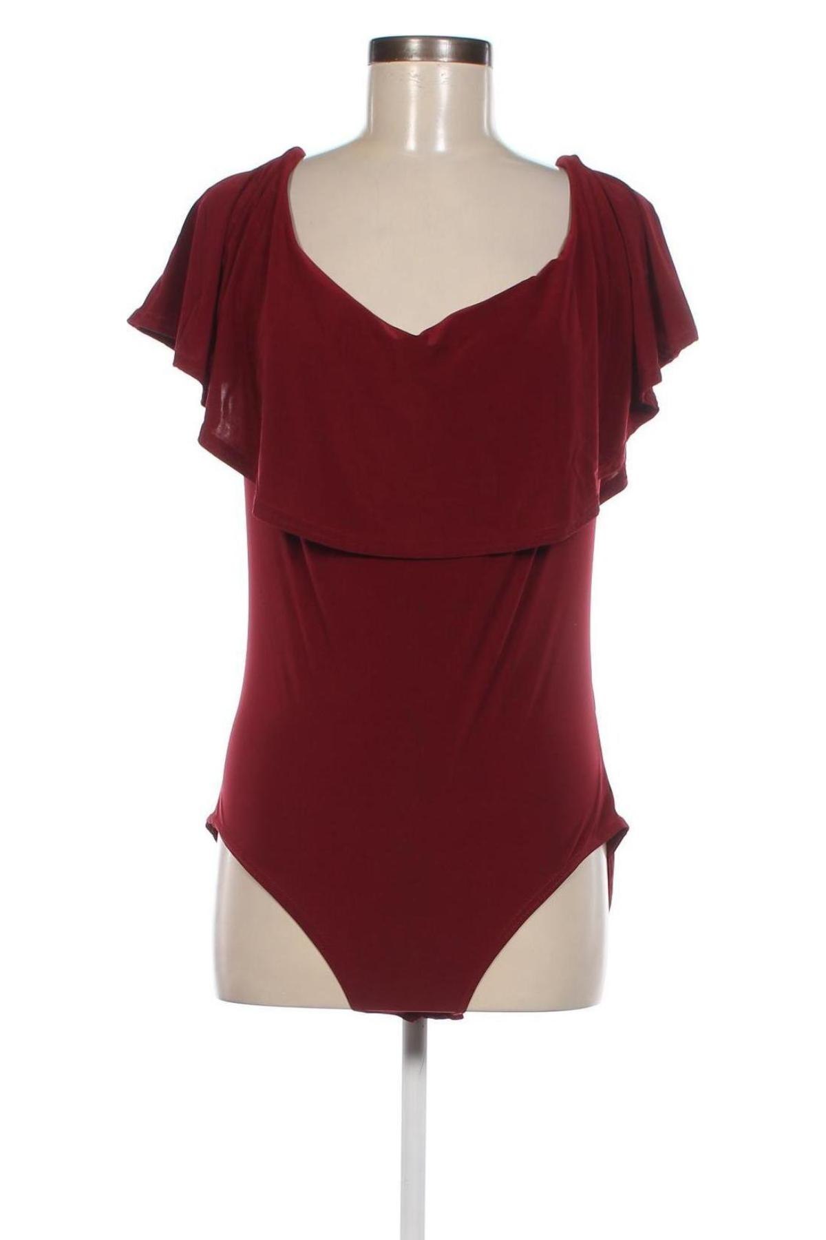 Дамска блуза - боди Boohoo, Размер XL, Цвят Червен, Цена 7,75 лв.