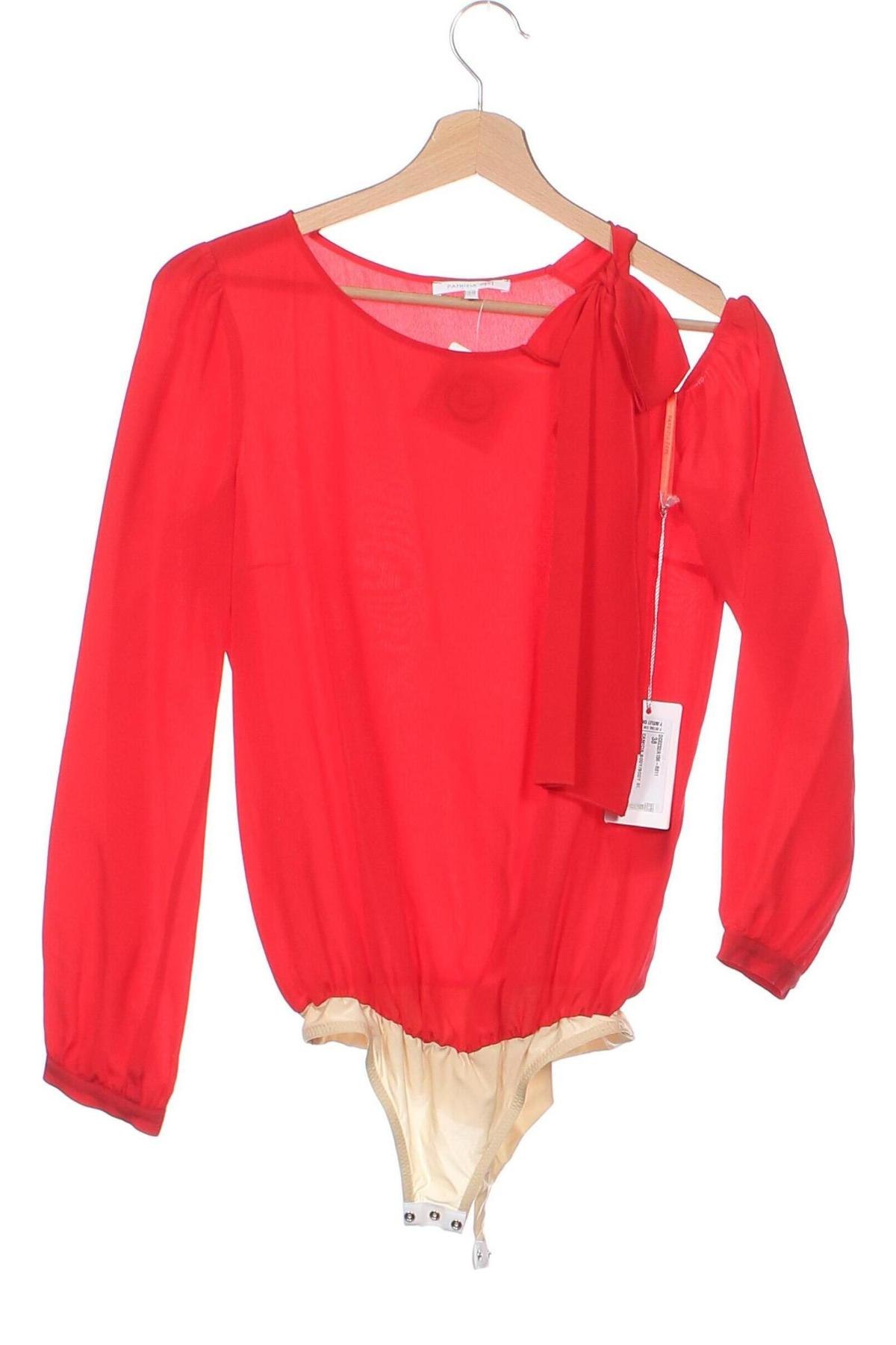Дамска блуза - боди Patrizia Pepe, Размер XS, Цвят Червен, Цена 211,00 лв.