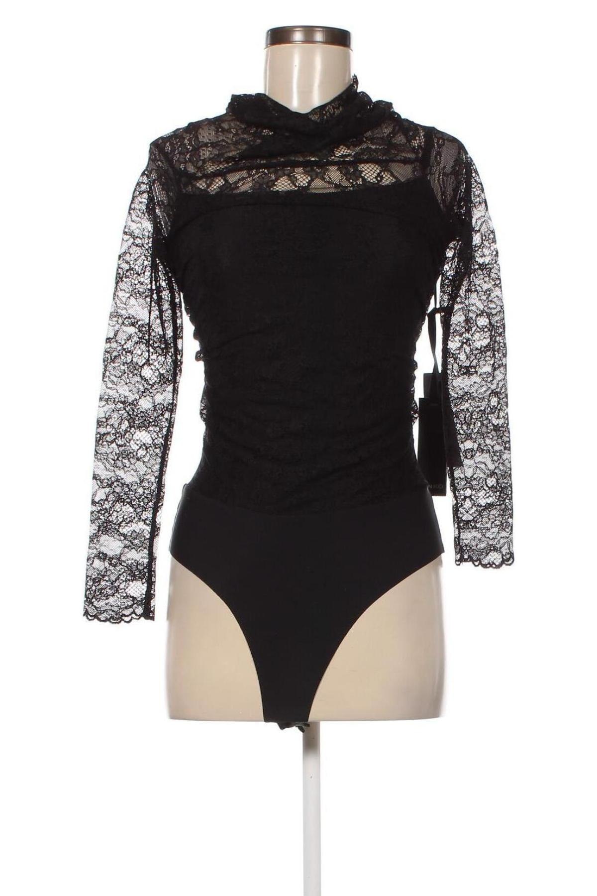Дамска блуза - боди Pinko, Размер S, Цвят Черен, Цена 198,34 лв.